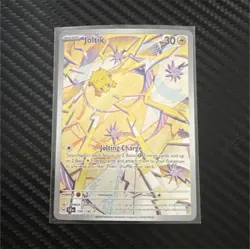 Pokemon Joltik 150/142 Sv07: Stellar Crown Illustration Rare Holo 30 HP - Image 1