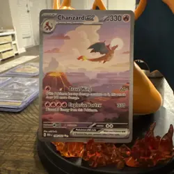 Pokemon Charizard ex MEW EN 199/165 151 SIR Near Mint ships fast - Image 1
