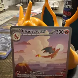 Pokemon Charizard ex MEW EN 199/165 151 SIR Near Mint ships fast - Image 3