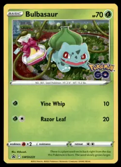 Bulbasaur SWSH231 Holo Promo Sword & Shield Promo Pokemon Holo Near Mint - Image 1