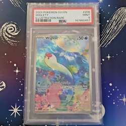 Pokemon PSA 9 Wiglett #206 Illustration Rare 2023 SVI English MINT Free Shipping - Image 1