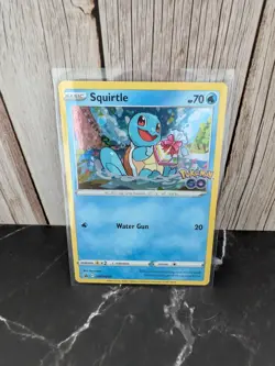 Squirtle SWSH233 Cosmos Holo Sword & Shield Pokemon Go Promo - Image 1