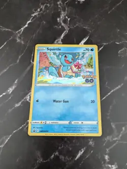 Squirtle SWSH233 Cosmos Holo Sword & Shield Pokemon Go Promo - Image 2