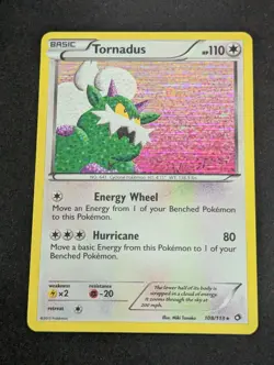 Tornadus - 108/113 - Holo Rare Pokemon TCG BW - Legendary Treasures LP - Image 1