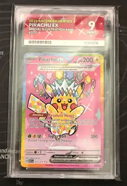 Pokemon TCG Pikachu Ex Ascended Heroes 277/217 Special Illustration ACE 9 - Image 1