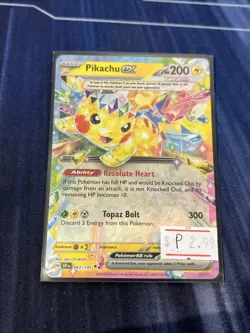 Pikachu ex 057/191 Surging Sparks Pokemon TCG Holo Double Rare NM - Image 1