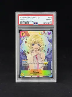 2025 ONE PIECE OP13-110 ALT ART STUSSY PSA 10 - Image 1