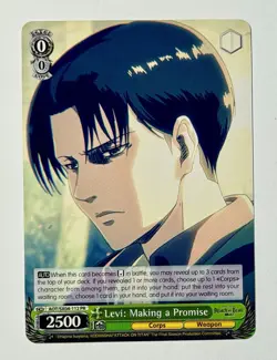 Weiß Schwarz TCG: Levi: Making a Promise AOT/SX04-112 PR Attack on Titan Promo - Image 1