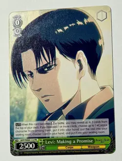 Weiß Schwarz TCG: Levi: Making a Promise AOT/SX04-112 PR Attack on Titan Promo - Image 3