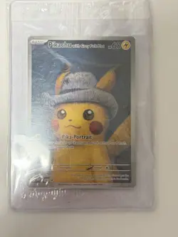 PIKACHU VAN GOGH WITH GREY FELT HAT SVP EN 085 PROMO POKEMON CARD-SEALED - Image 2