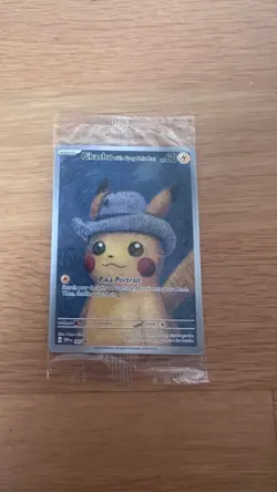 Pikachu with Grey Felt Hat #085 SVP EN Van Gogh Promo Pokemon Card Sealed NM - Image 1