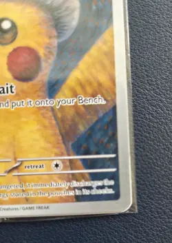 Pokemon Pikachu Van Gogh SVP EN-SV 085 Sealed Promo Card with Grey Felt Hat - Image 5