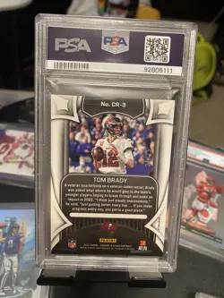 2022 Rookies and Stars #CR3 Tom Brady PSA 10 Crusade Pink, 31/75 - Image 2