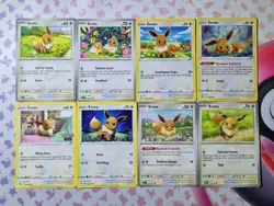 Pokemon Card Eevee Bundle Fusion Strike Shrouded Fable 151 Stellar Crown Go Tcg - Image 1