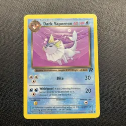 Dark Vaporeon 45/82 Pokemon Card Team Rocket Uncommon 60 HP Lightly Played C29 - Image 1