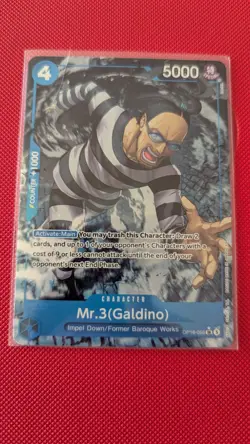 Mr.3(Galdino) (Alt Art) OP16-056 SR The Time of Battle ONE PIECE Card ENGLISH - Image 1