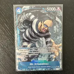 Mr.3(Galdino) (Alt Art) OP16-056 SR The Time of Battle ONE PIECE Card ENGLISH - Image 1