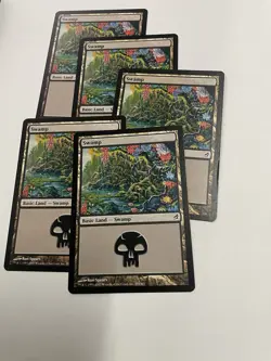 MTG Swamp (291) Lorwyn 5 total - NM - Image 1