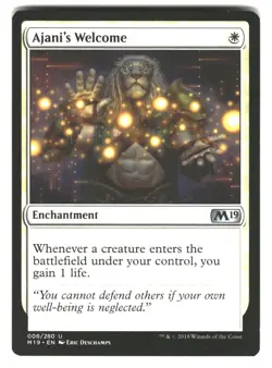 Ajani's Welcome 6 Uncommon Core Set 2019 Magic: The Gathering Lightly Played - Image 1
