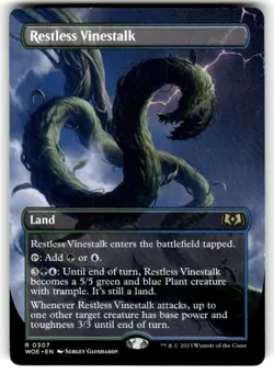 Restless Vinestalk (Borderless) Wilds of Eldraine Regular MTG - Image 1