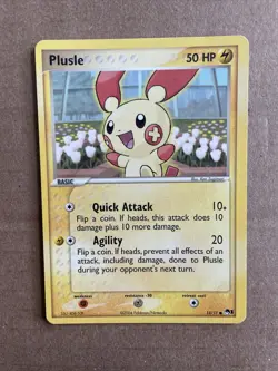 PLUSLE (13/17) POP SERIES 1 - Pokemon TCG - 2004 - Lightly Played - VINTAGE - Image 1