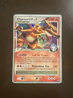 Pokemon TCG Charizard G Lv.X DP45 Diamond & Pearl Promo Holo 120 HP LP / MP - Image 1