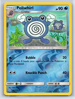 Poliwhirl 38/214 Uncommon Unbroken Bonds Pokemon Reverse Holo Lightly Played - Image 1