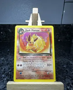 Dark Flareon 35/82 Team Rocket Uncommon Regular English 1999 WOTC 50 HP - Image 1