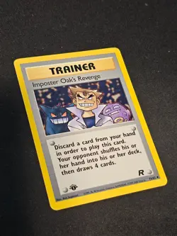 Pokemon TCG Imposter Professor Oak 76 1st Edition Team Rocket M/NM Non-Holo - Image 2