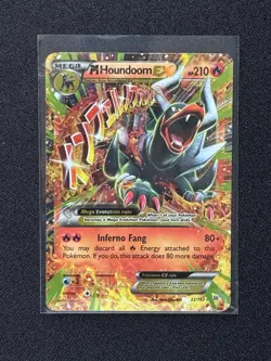 M Houndoom EX 22/162 Breakthrough Mega EX Ultra Rare Holo Eng HP210 MP - Image 1