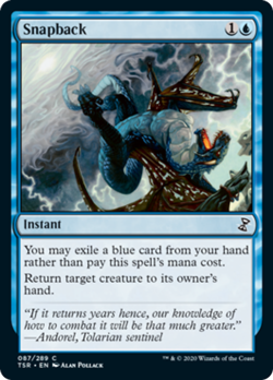 Snapback FOIL Time Spiral Remastered NM Blue Common MAGIC MTG CARD ABUGames - Image 1