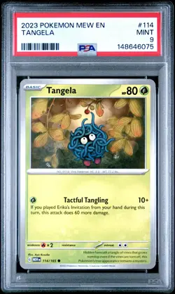 2023 POKEMON MEW EN-151 #114 TANGELA PSA 9 - Image 1