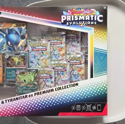 Pokemon TCG S&V—Prismatic Evolutions Lucario & Tyranitar ex Premium Collection - Image 2