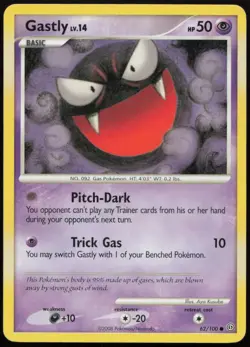 Gastly 62/100 HP Stormfront Common Pokemon - Image 1