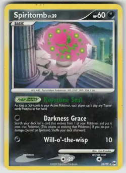Spiritomb 32/99 Rare Arceus Pokemon Heavily Played - Image 1