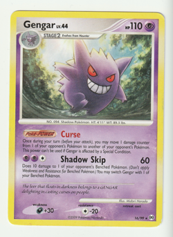 Gengar 16/99 Non-Holo Rare HP Pokemon TCG Arceus - Image 1