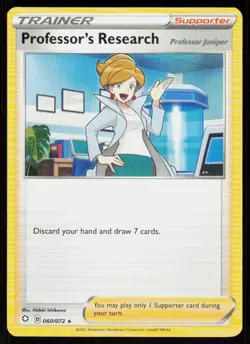 Professor's Research 060/072 Rare Shining Fates Pokemon Near Mint - Image 1