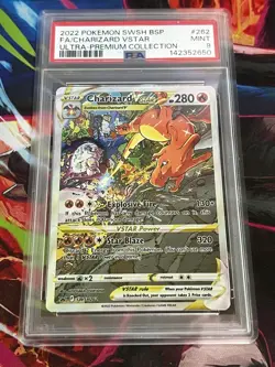 2022 Pokemon Sword Shield Black Star Promo Charizard Vstar #SWSH262 PSA 9 - Image 1