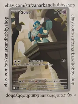 Pokemon Golett 122/086 Black Bolt NM - Image 1