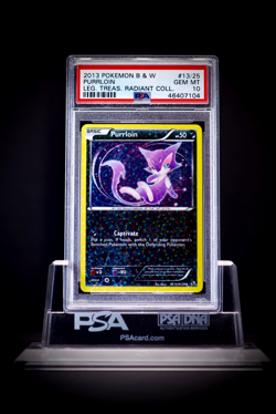 2013 Pokemon B & W Leg Treas Radiant Coll. RC 13/25 Purrloin PSA 10 - Image 1
