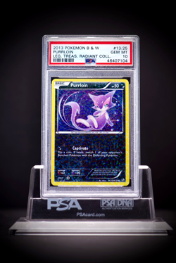 2013 Pokemon B & W Leg Treas Radiant Coll. RC 13/25 Purrloin PSA 10 - Image 3
