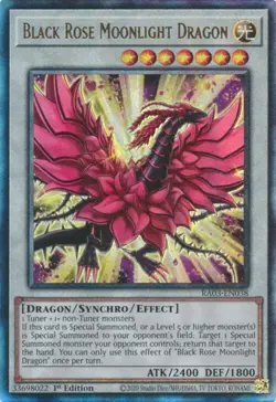 Yugioh! Black Rose Moonlight Dragon - RA03-EN038 - Prismatic Ultimate Rare - 1st - Image 1