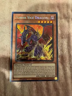 Yu-Gi-Oh! - Power Vice Dragon - 1st Edition Secret Rare BLZD-EN002 NM - Image 1