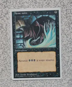 UNPLAYED MTG 1x Revised black NM French Dark Ritual EDH CUBE VINTAGE - Image 1