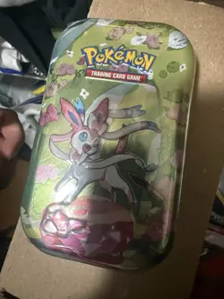 Pokemon TCG Prismatic Evolutions Mini Tin Sylveon Factory Sealed New - Image 1