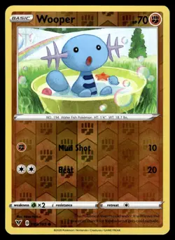 WOOPER - 083/185 Common Vivid Voltage Pokemon Reverse Holo NM - Image 1