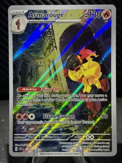 The Pokemon Company Armarouge 203/198 SV01 Illustration Rare Full Art Holo EN - Image 1