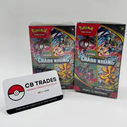 LOT OF 2** Pokemon TCG Mega Evolution Chaos Rising Booster Bundle - EDGE DENT** - Image 1