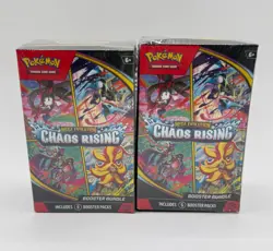 LOT OF 2** Pokemon TCG Mega Evolution Chaos Rising Booster Bundle - EDGE DENT** - Image 2