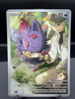 Pokemon Center N's Zorua 189 SV: Scarlet & Violet Promo Holo ENG 70HP - Image 1